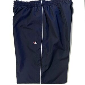 Vintage Champion Warm Up Pants - Deep Navy with Pockets - Size Large